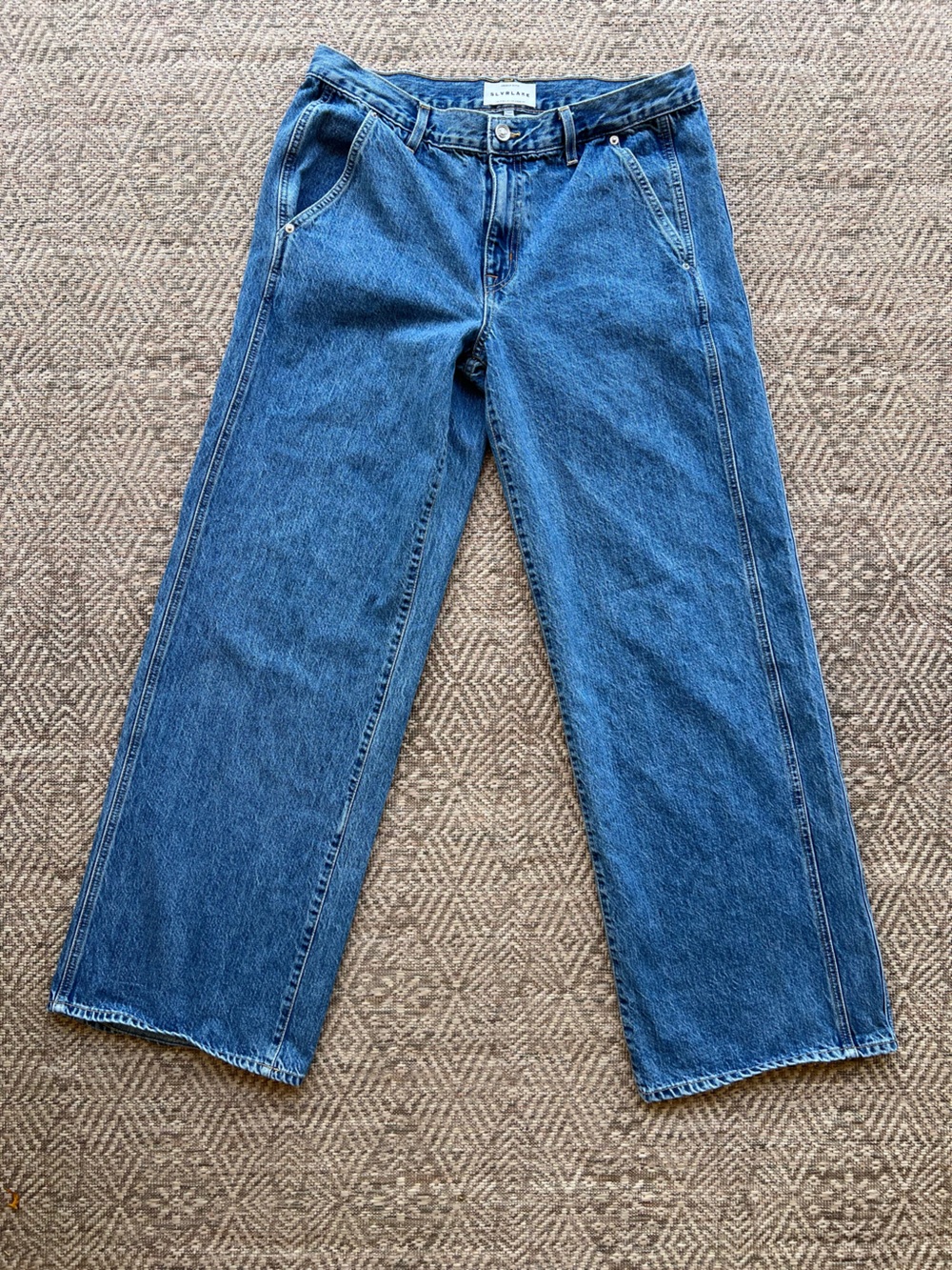 SLVRLAKE Mica Double‎ Seam Jeans Satisfaction Wash Womens 30 Denim